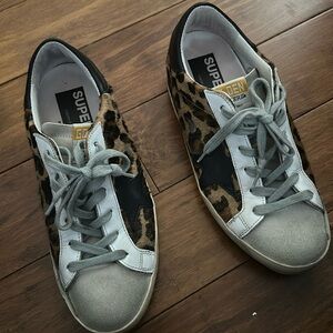 Golden Goose Leopard Sneakers